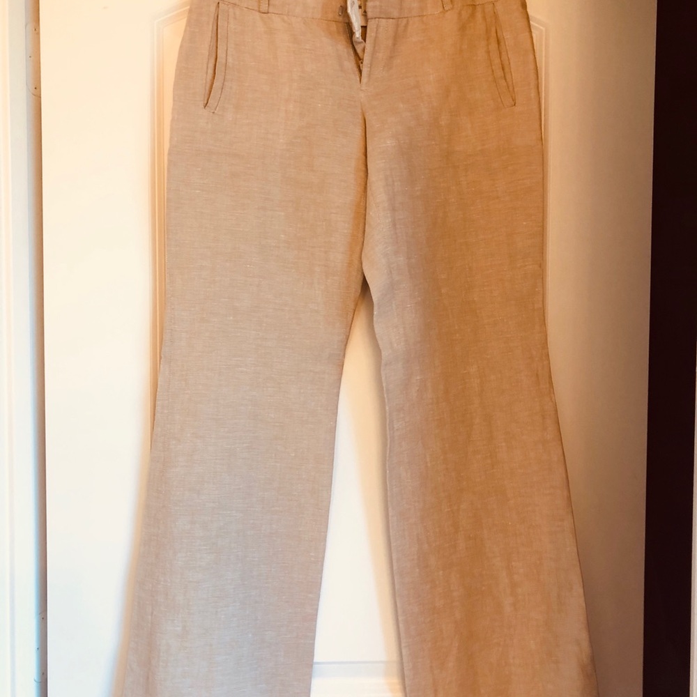 Linen blend Martin fit trousers